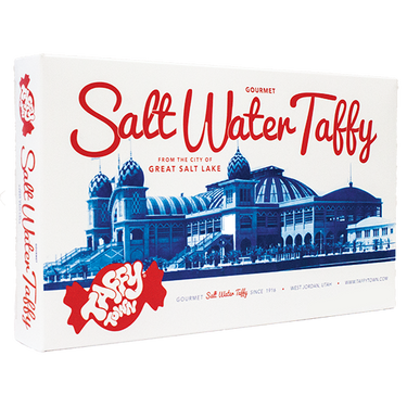 Taffy Town Assorted Taffy Gift Box featuring Utah’s historic Saltair Pavilion by Great Salt Lake